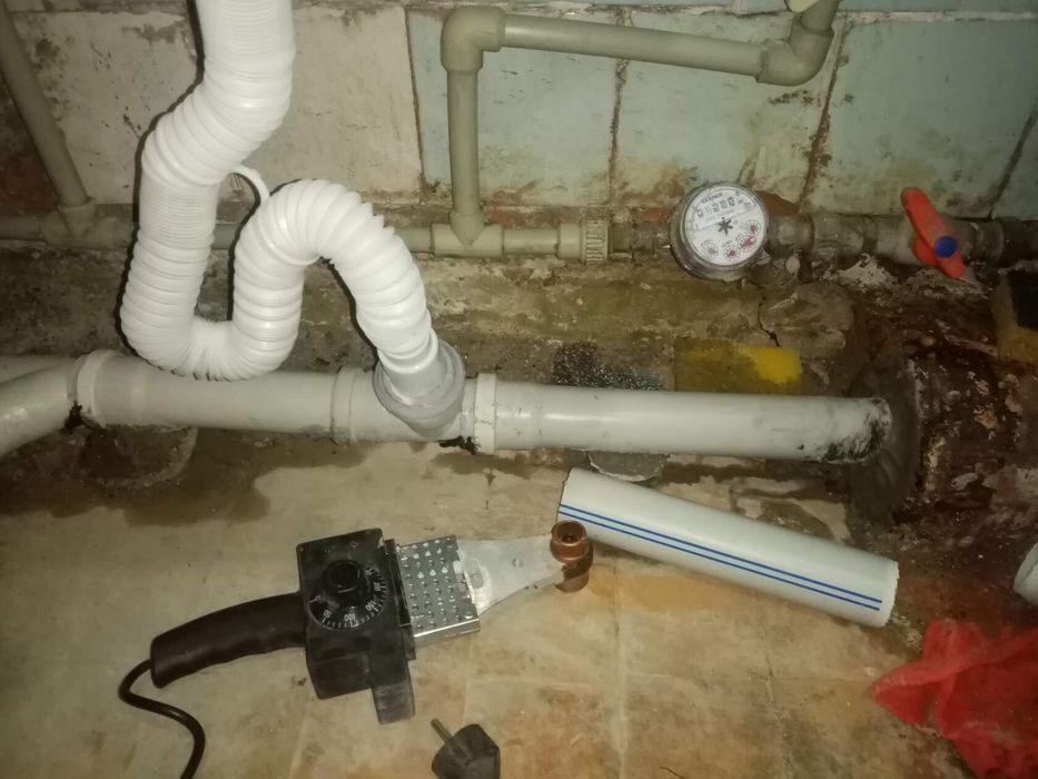 Трубы канализации воды отопления монтаж и демонтаж