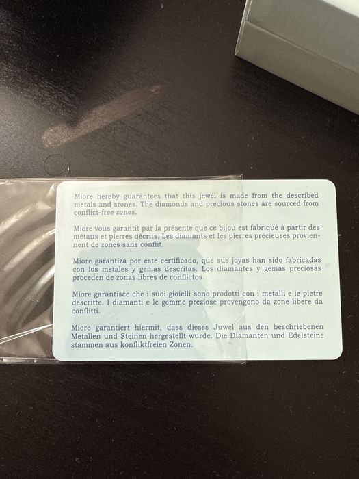 Cercei din aur alb cu diamant Miore