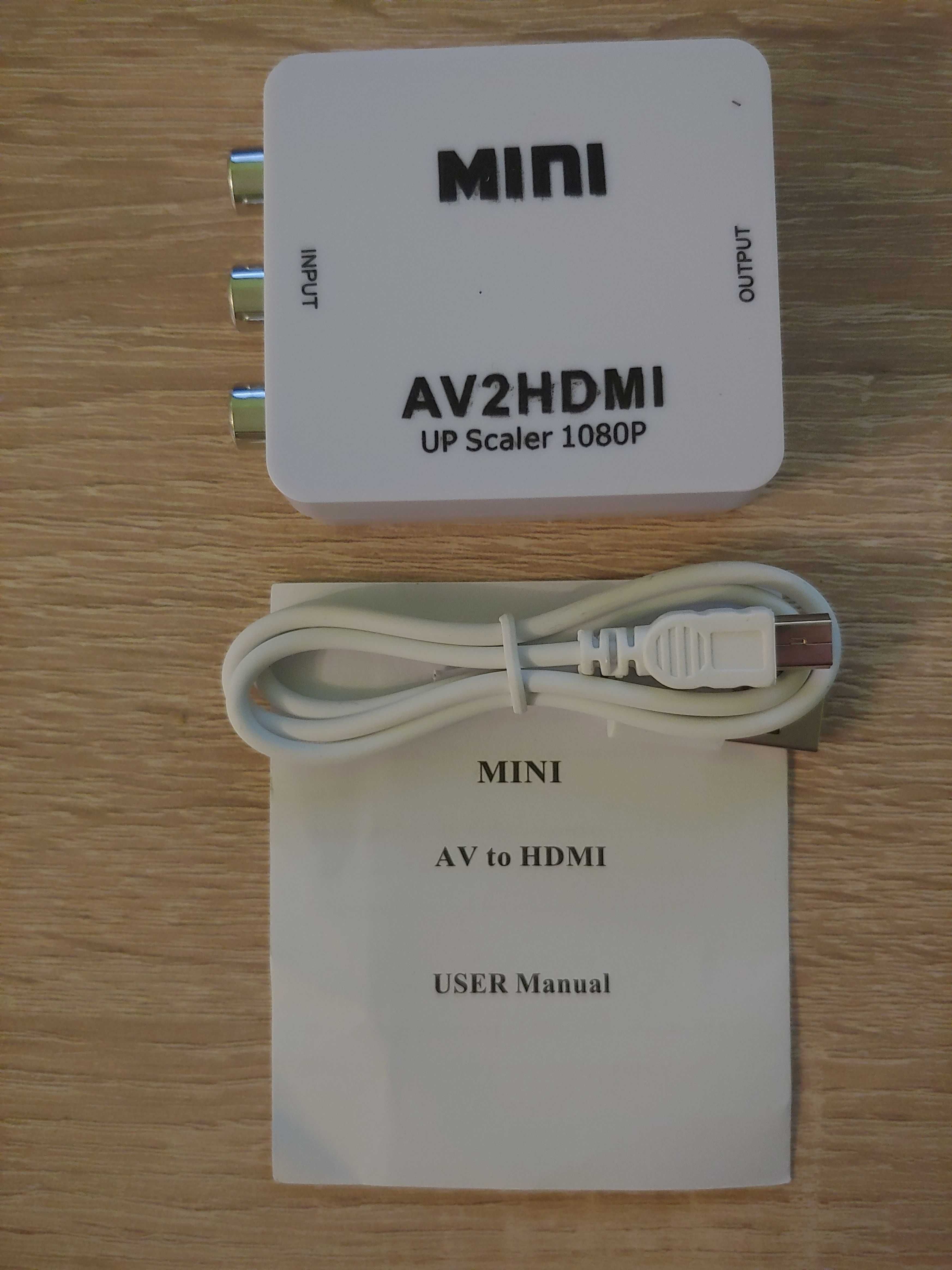 av2hdmi адаптер Audio Video чинчове към HDMI 1080p