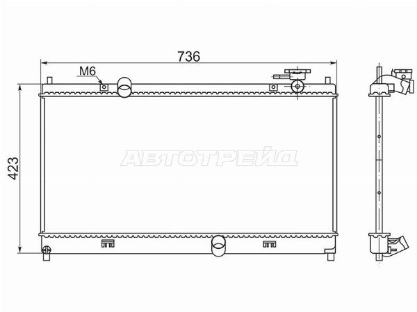 Радиатор Lifan Solano