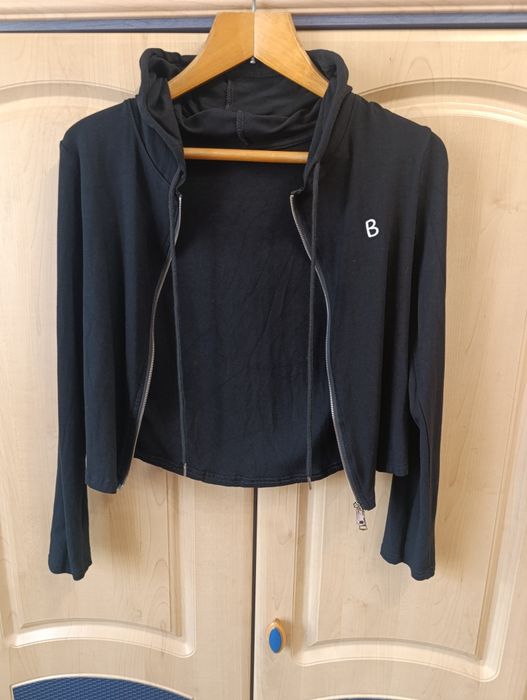 Белый свитер/свитерок и рубашка размер М