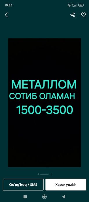 Metallom Samarqand yuqori narxda