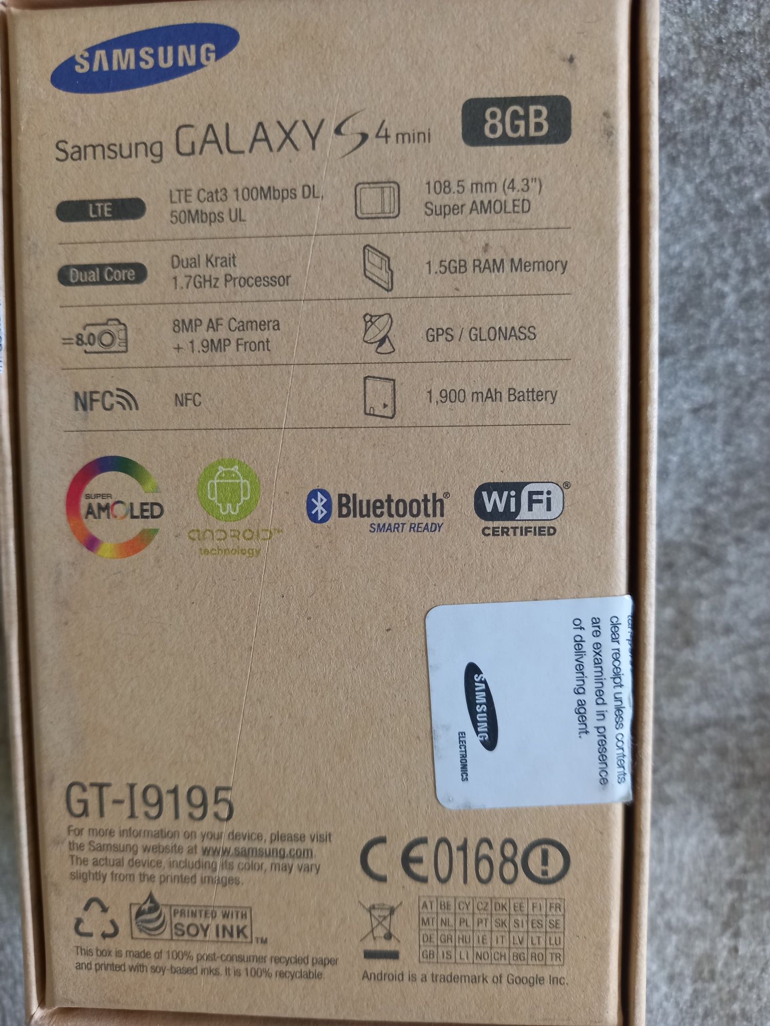 Samsung Galaxy S4 Mini (GT-I9195) +8GB