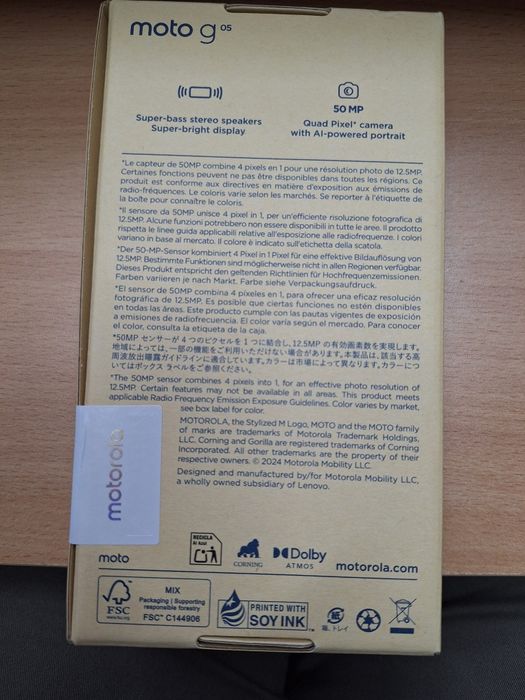 Смартфон Motorola G05,цвят тъмно син,НОВ с гаранция до 24.10.2027г.