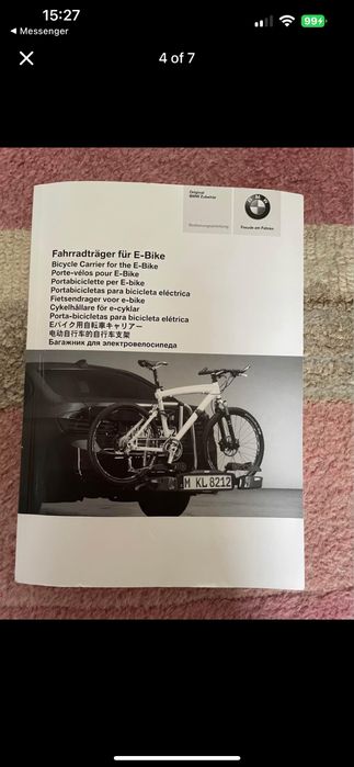 Suport biciclete auto , original bmw