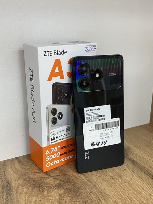 Zte a36 64/4 с коробкой