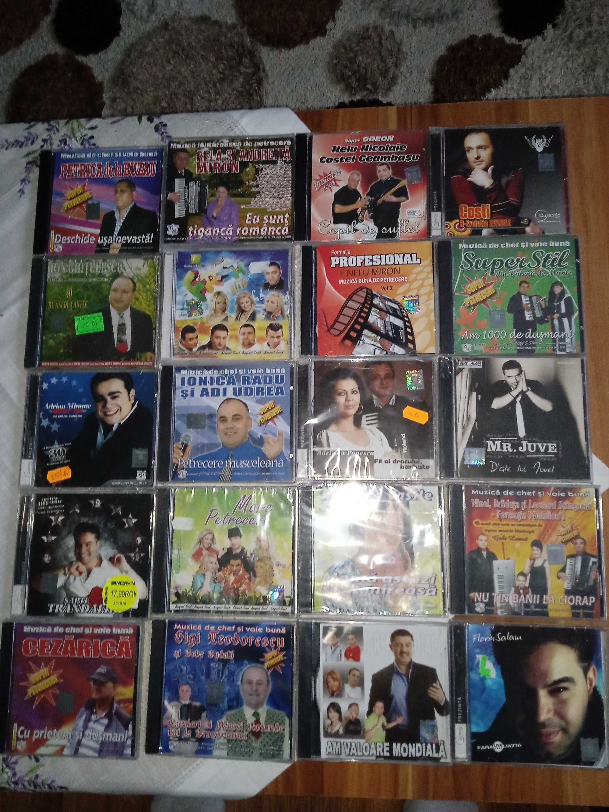 Cd-uri originale cu muzică de petrecere și MANELE- Lot de 20 buc.