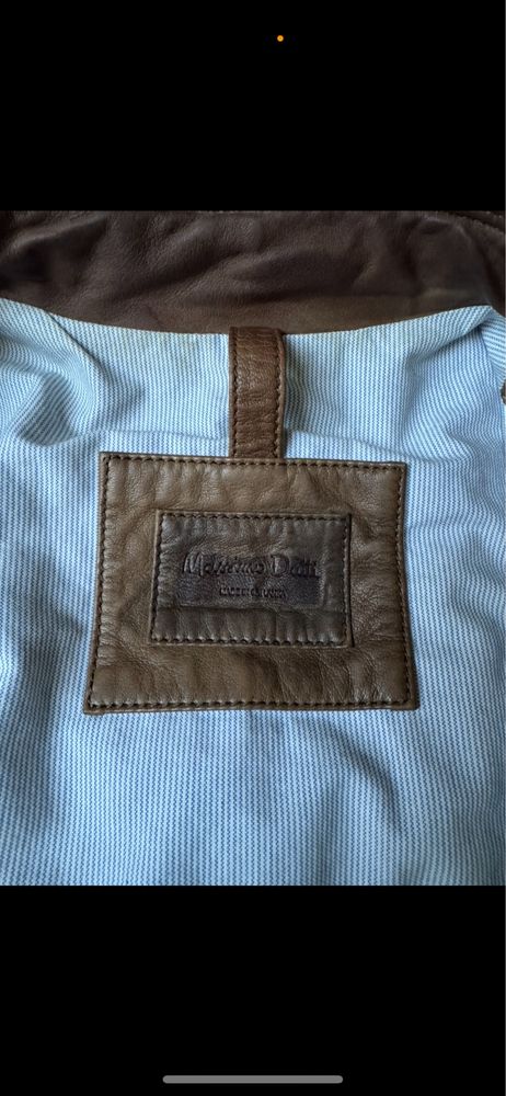 Geaca de piele barbat marimea M maro Massimo Dutti