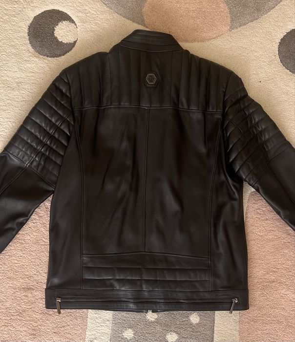 Мъжко яке от естествена кога Philipp Plein