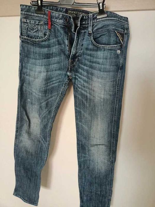 REPLAY Anbass, blugi barbati W32 L30, talie 44cm