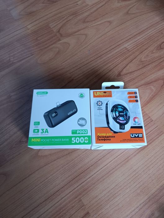 Продам кулер для телефона и power bank на 5.000Вт для iPhone