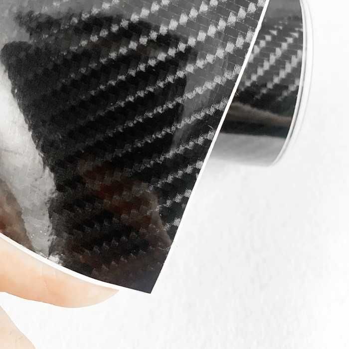 Фолио карбон гланц 5D, широчина 1.52м, черно