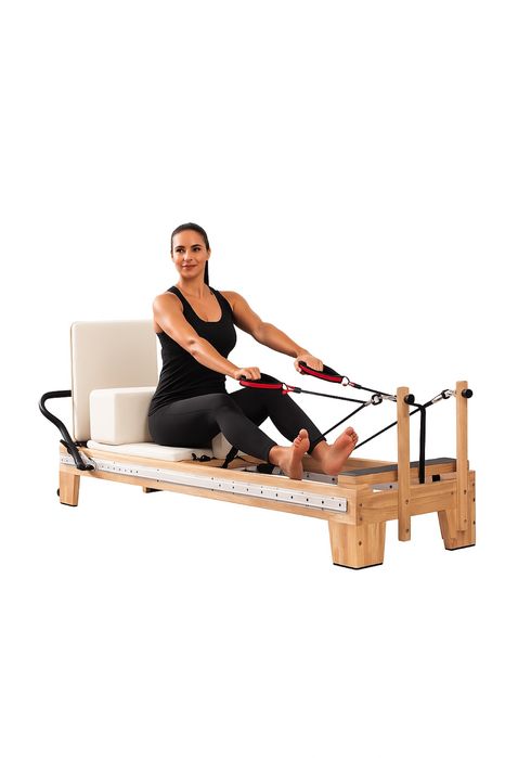 Reformer Pilates din Lemn, masa pentru tonifiere flexibilitate postura
