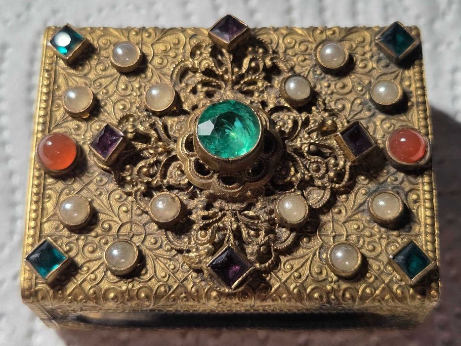 Cutie vintage Art Deco pentru chibrit