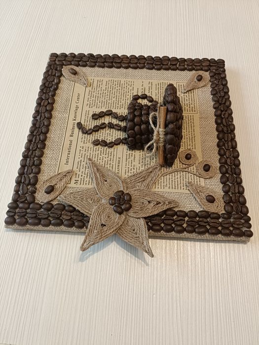 Tablou cu cafea 3D - Hande made