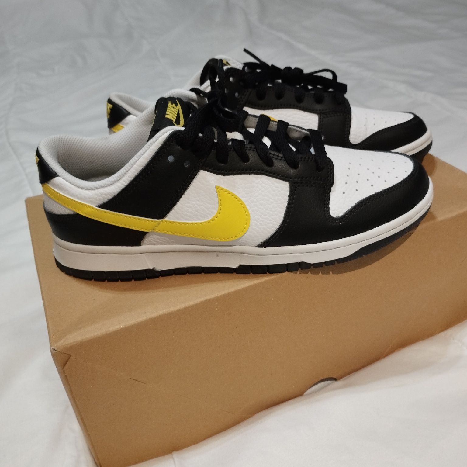 Nike Dunk Low Black Opti Yellow, 42