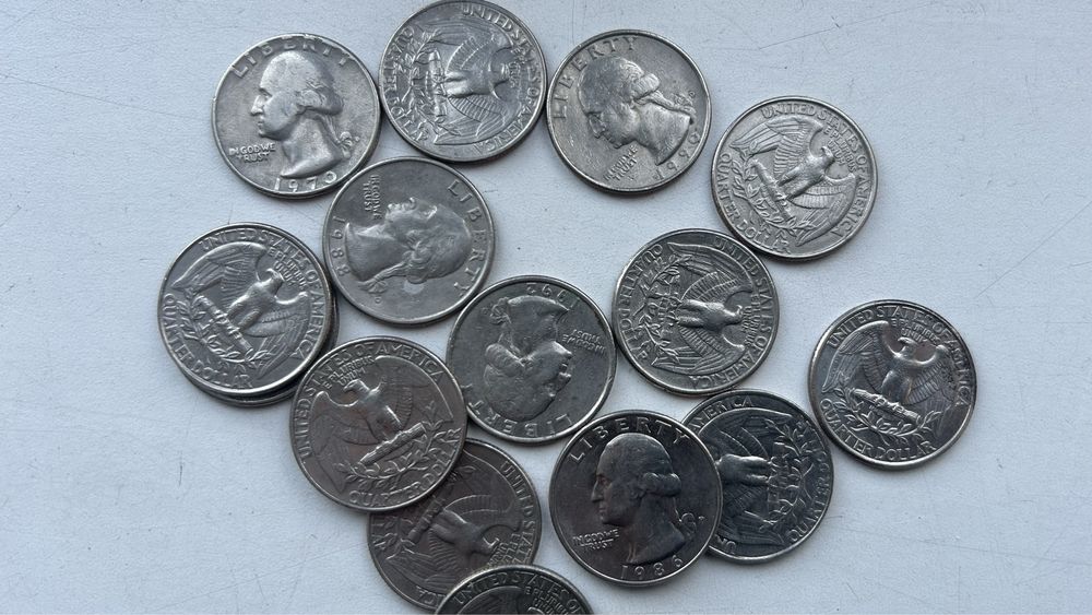 Продам монеты 25 центов сша.