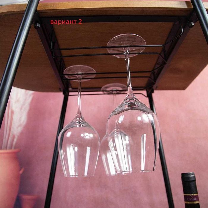 Нова Количка за Сервиране  - Бар Маса  за Бутилки и Чаши - 2 Модела