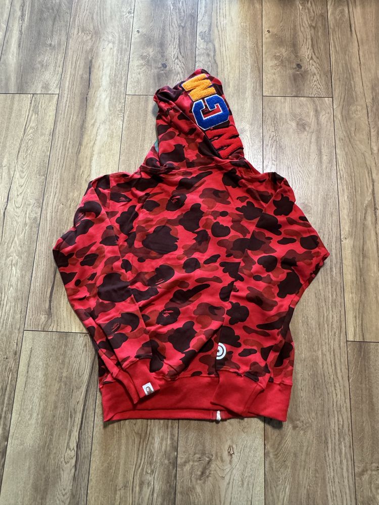 Bape Shark Hoodie Red