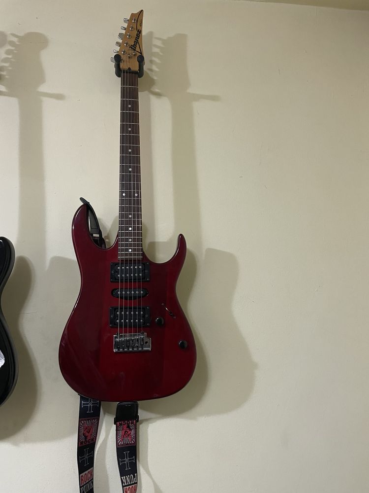 Chitară Ibanez RX 170, anii 1990 Trans Red Coreea HSH