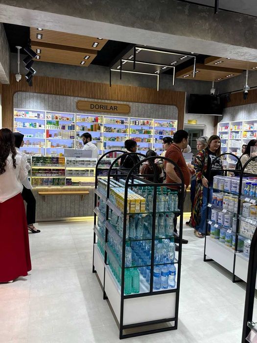 Мебель для аптек и витрины / Dorixona uchun maxsus mebel va vitrinalar