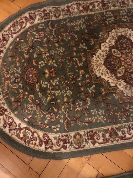 3 covoare verde crem