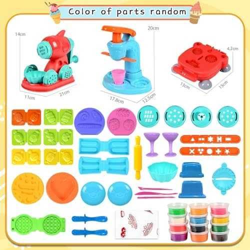 Нов Crelloci Детски Комплект - Цветни Теста за Игра и Образование