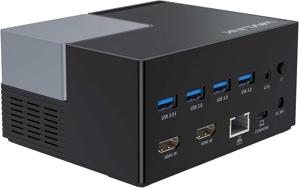 Докинг станция WAVLINK USB-C с два монитора и 2 HDMI порта