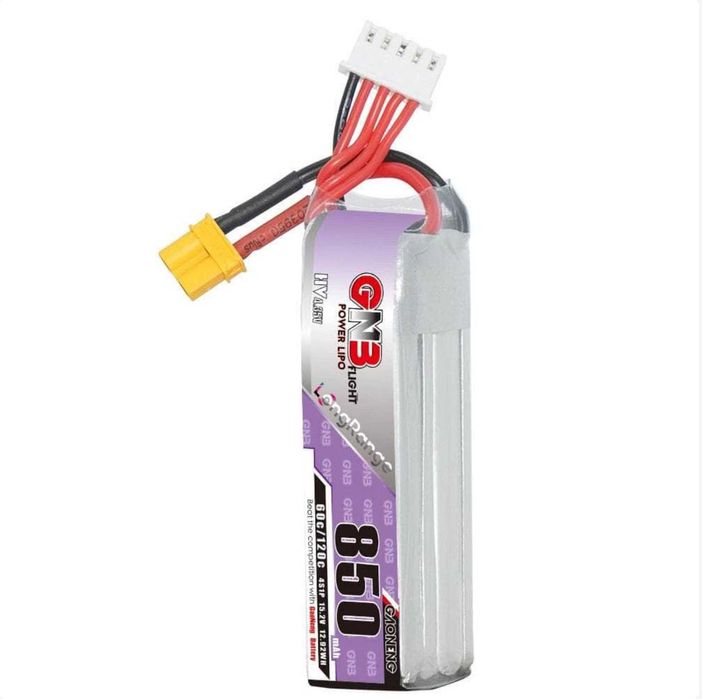 Baterie RC FPV Gaoneng GNB 15.2V 4S 850mAh 60C LiHV - XT30 - 71 grame