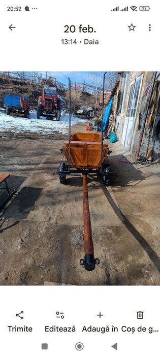 Vând căruță de ponei foarte ușoară și bine lucrata  fac și pe comanda