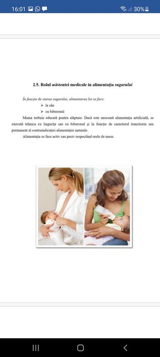 Proiect diplomă: Îngrijirea sugarului cu boală diareică acută