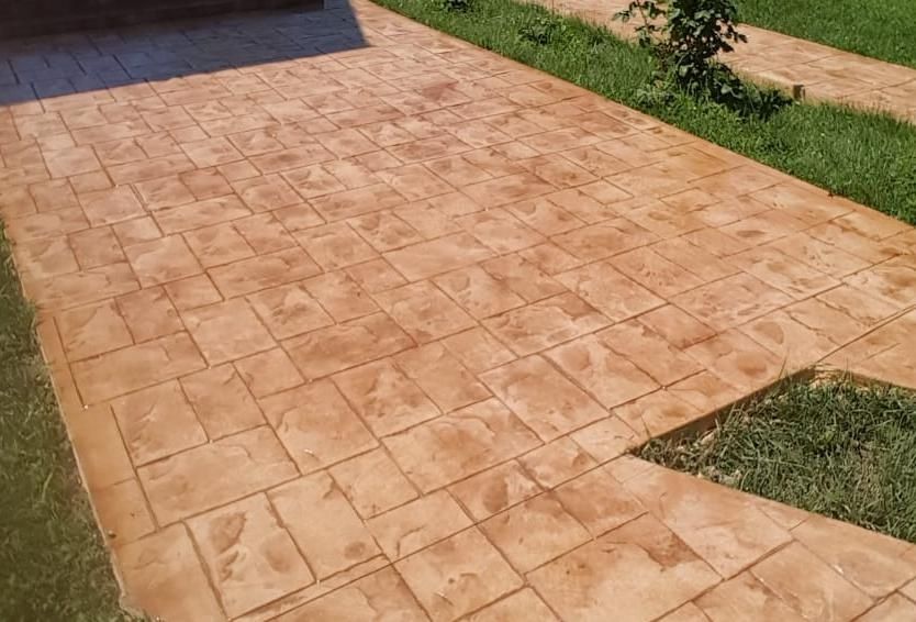 Beton amprentat decorativ