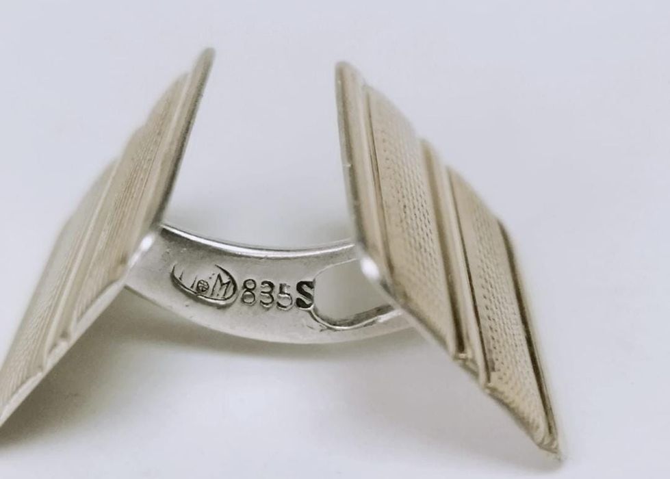 Vechi nasturi butoni argint loth 13 1/4 si 835