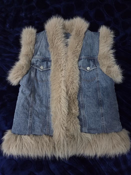 Дамски дънков елек