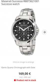 Ceas Bărbătesc Maserati Chrono Tachymeter Steel