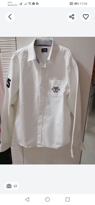 Белая рубашка на мальчика бу сост отл