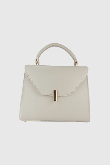 НОВО! ЛИКВИДАЦИЯ! Стилна твърда дамска чанта с лъскава закопчалка