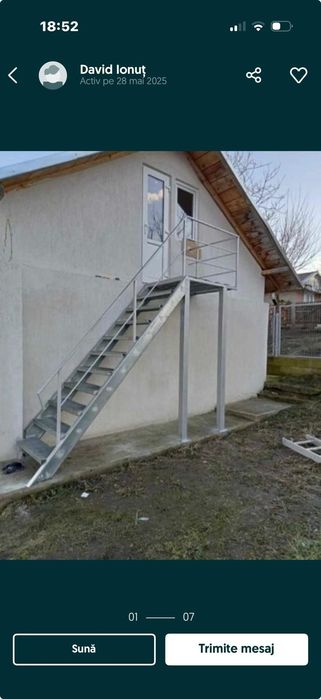 Facem scări zincate la comanda