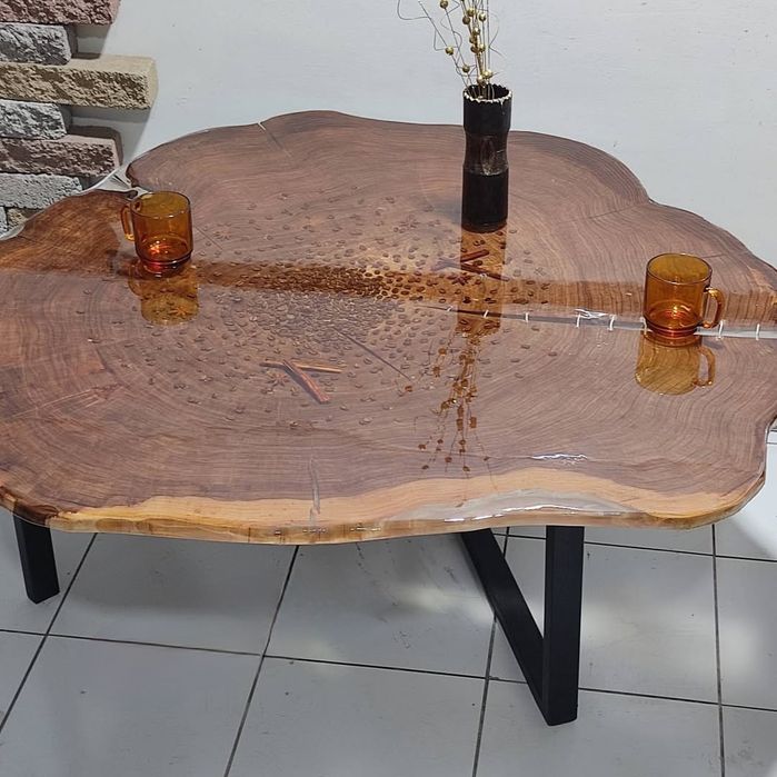 Стол в стиле** лофт из натурального дерева