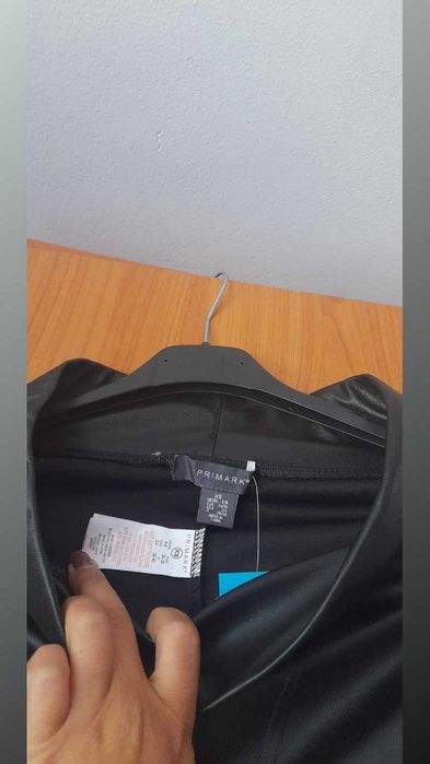 Pantaloni piele negri Primark