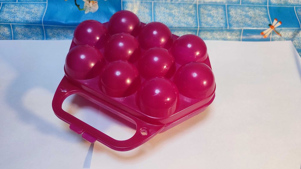 Контейнер для яиц на 10шт М1210, пластиковый, микс