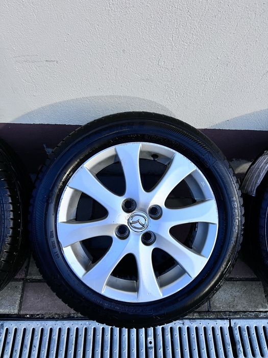 Roti aluminiu Mazda, anvelope Semperit 185/55/15, prindere 4x100