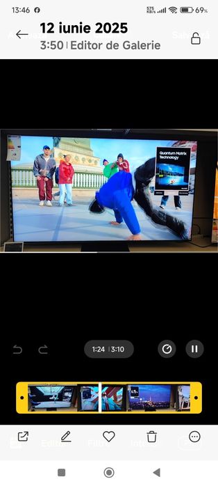 Tv QLED 140cm 8k SAMSUNG nou resigilat-