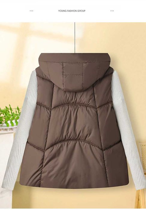 Дамски кафяв елек