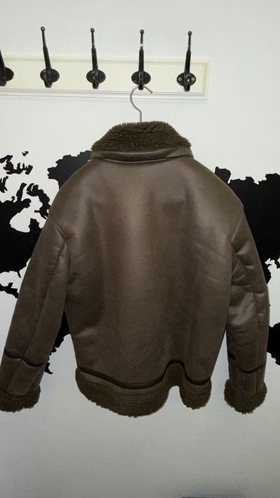 Кожено зимно яке с каракул