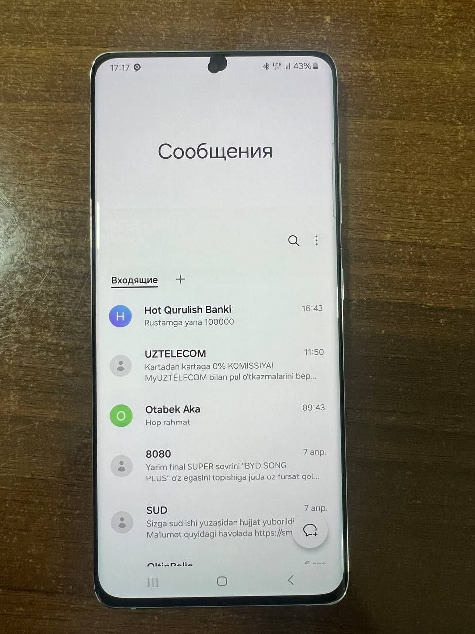 Samsung s21 ultira  samsunga s10 ultir kareski ikalasi 350 ga sotaman