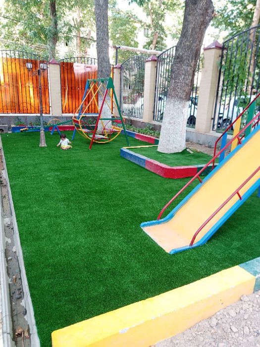 детский площадка, поля, ландшафт, стены,