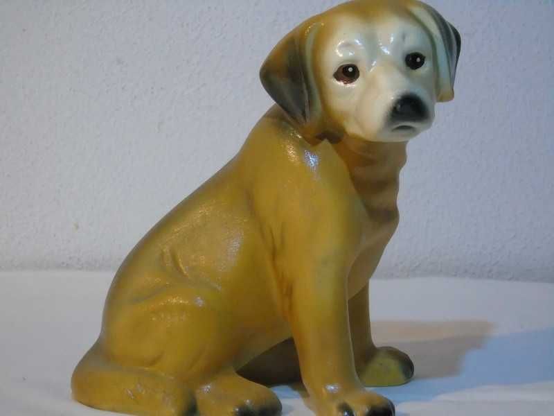 Bibelou vechi românesc câine ceramică