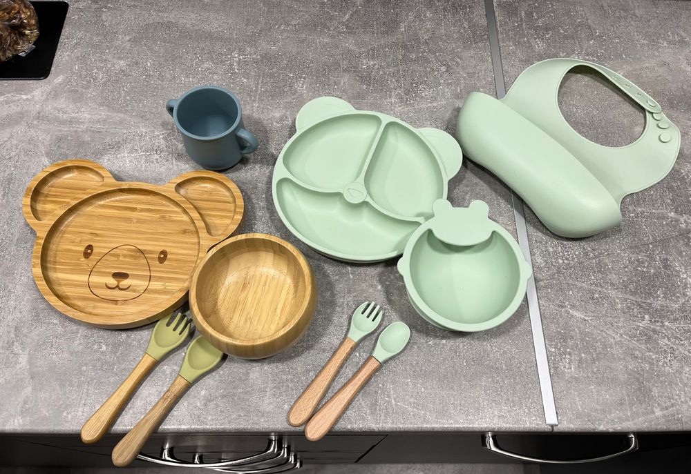 Бебешки прибори бамбук и силикон