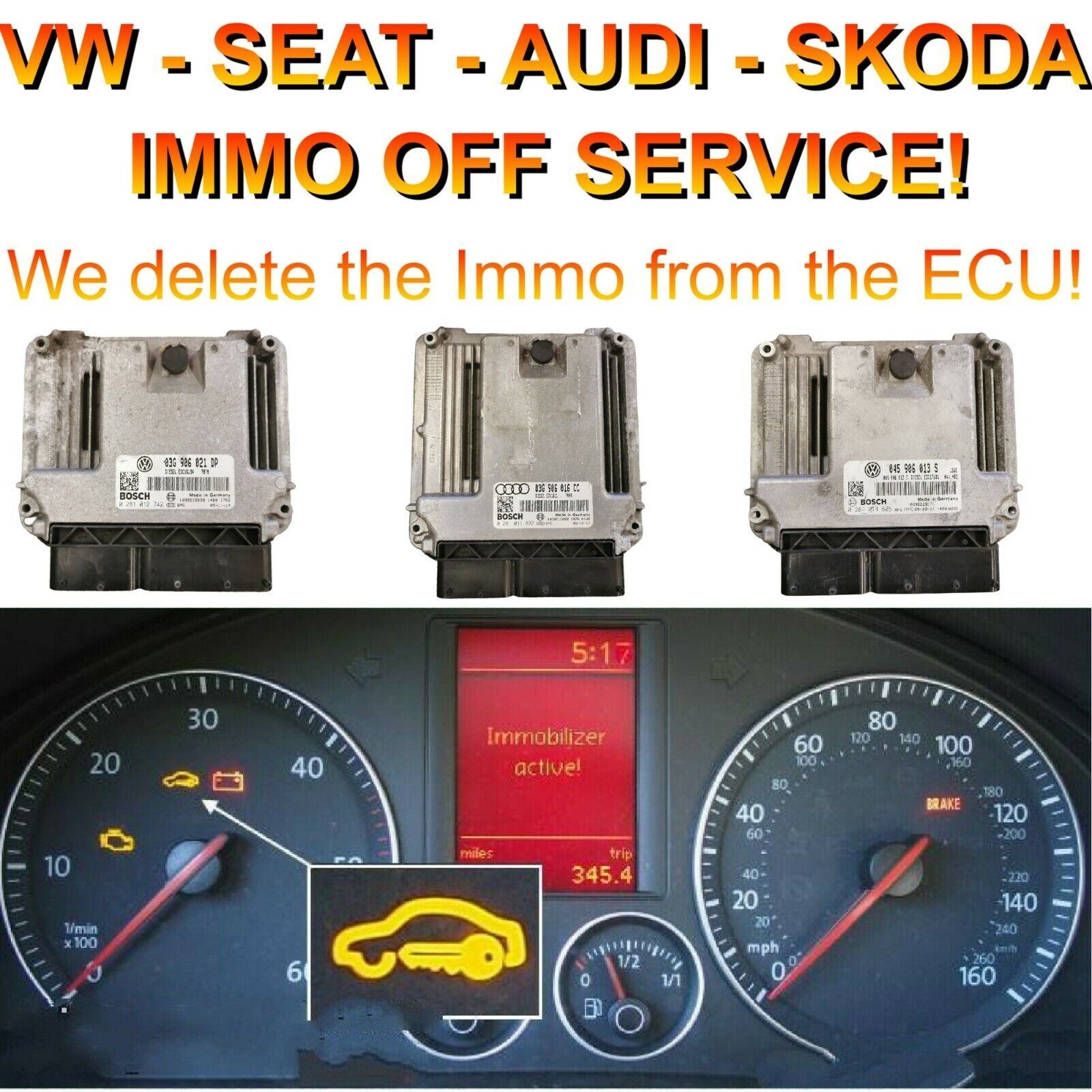 Imobilizator autoturisme multimarca  Vw Audi Iveco Seat Bmw/ Immo Off